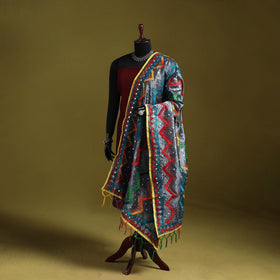 Ranihati chanderi silk zig zag hand embroidery dupatta 24