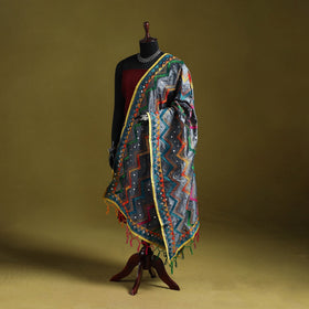 Ranihati chanderi silk zig zag hand embroidery dupatta 37