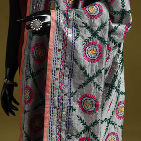 Ranihati chapa work chanderi silk hand embroidery dupatta