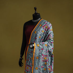 Ranihati chapa work chanderi silk hand embroidery dupatta