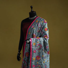 Ranihati chapa work chanderi silk hand embroidery dupatta