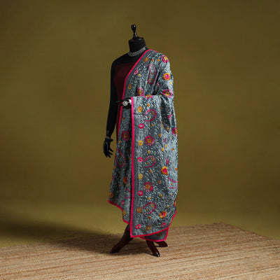 Ranihati chapa work chanderi silk hand embroidery dupatta