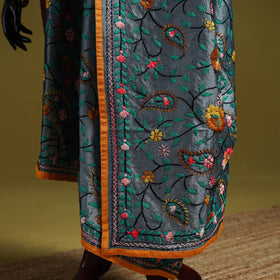 Ranihati chapa work chanderi silk hand embroidery dupatta