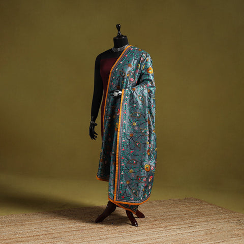 Ranihati chapa work chanderi silk hand embroidery dupatta