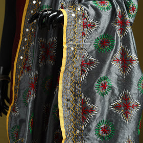 Ranihati chapa work chanderi silk hand embroidery dupatta