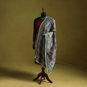 Ranihati chapa work chanderi silk hand embroidery dupatta