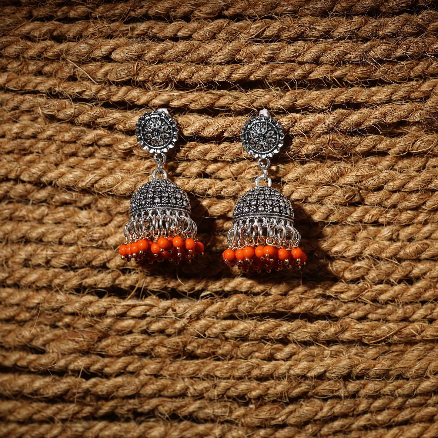 Buy Ronak Handcrafted GS Beaded Jhumki Earrings