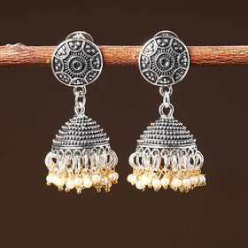  Roshni Handcrafted GS Beaded Jhumki Earrings