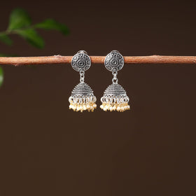  Roshni Handcrafted GS Beaded Jhumki Earrings
