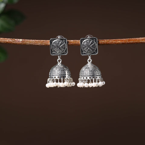  Handcrafted GS Beaded Jhumki Earrings 