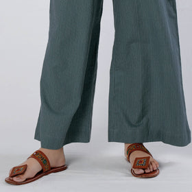 Buy Running Stitch Cotton Palazzo by iTokri Casuals Online at iTokri.com