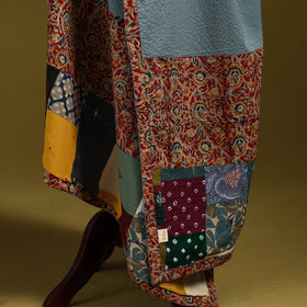 Running stitch with patchwork cotton dupatta 23