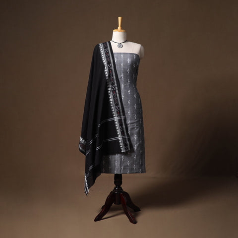 Sambalpuri ikat handloom cotton 2pc unstitched dress