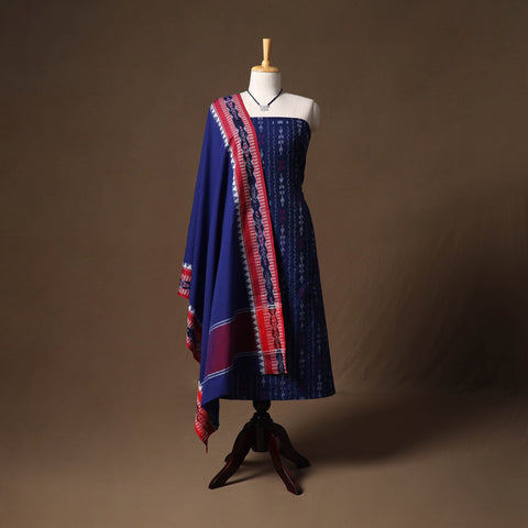 Sambalpuri ikat handloom cotton 2pc unstitched dress