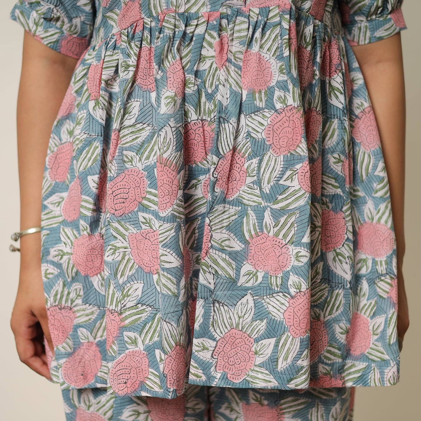  Sanganeri Block Printed Cotton Co-Ord Set 16 Online at iTokri.com