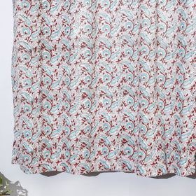 Sanganeri printed cotton window curtain (5 x 3 feet)
