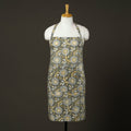 Buy Grey Sanganeri Block Print Cotton Apron with Pocket