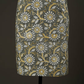 Buy Grey Sanganeri Block Print Cotton Apron with Pocket