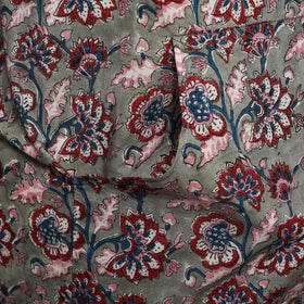 Grey - sanganeri cotton apron with pocket 07 - handcrafted