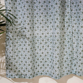 Grey - sanganeri cotton door curtain (7 x 3.2 feet) (single