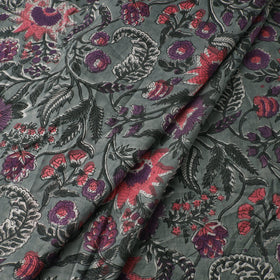 Grey - sanganeri cotton fabric 22 - handcrafted