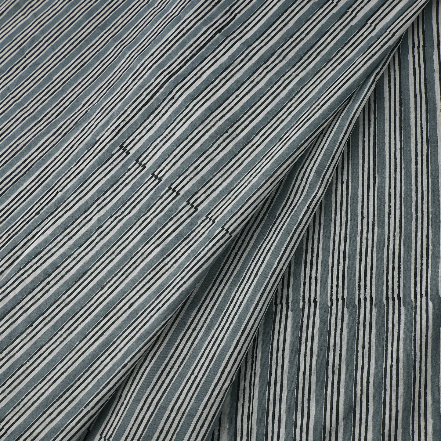 Grey - sanganeri cotton fabric 56 - handcrafted