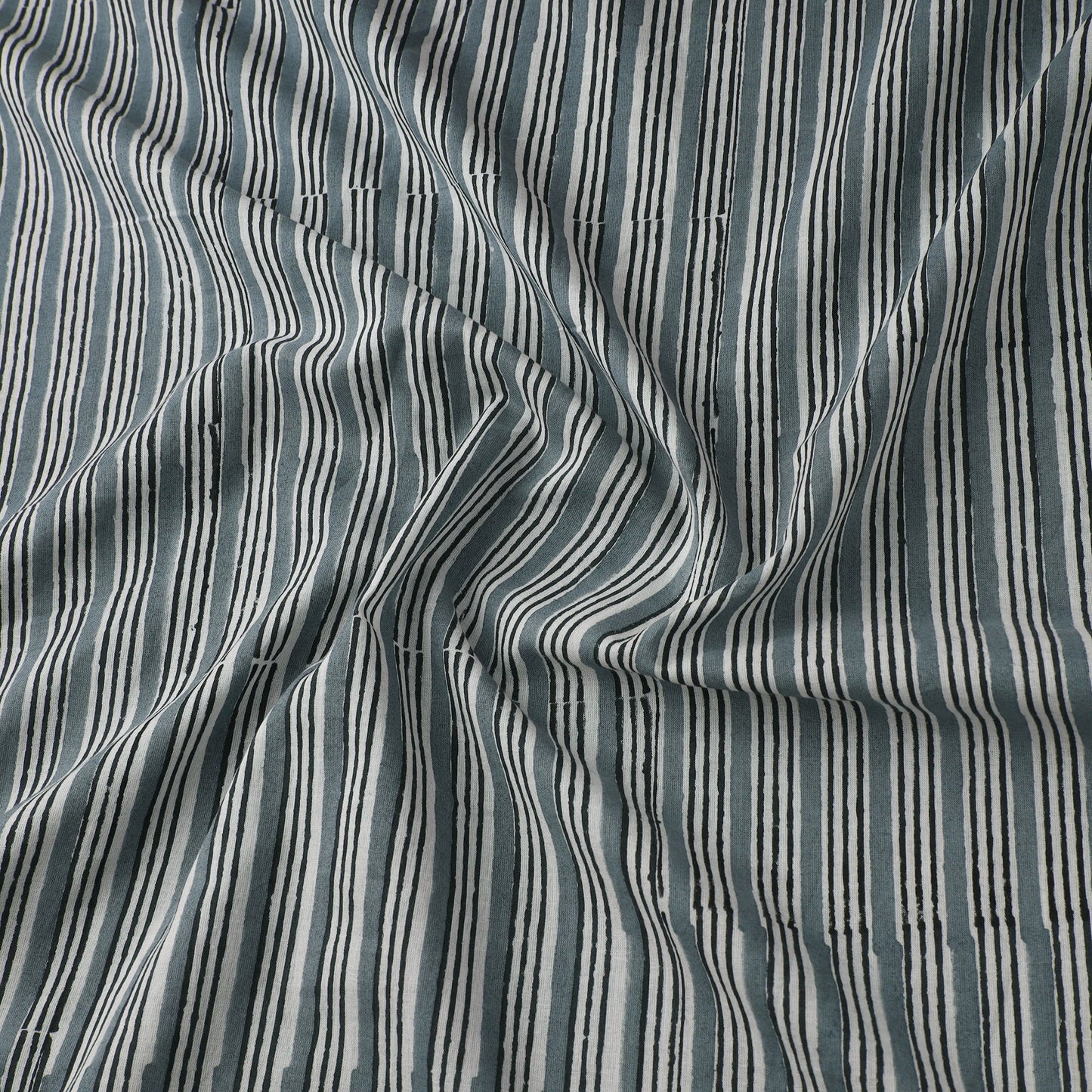 Grey - sanganeri cotton fabric 56 - handcrafted