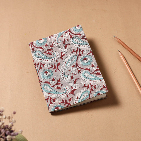 Buy Sanganeri Fabric Cover Handmade Paper Notebook Online at iTokri.com