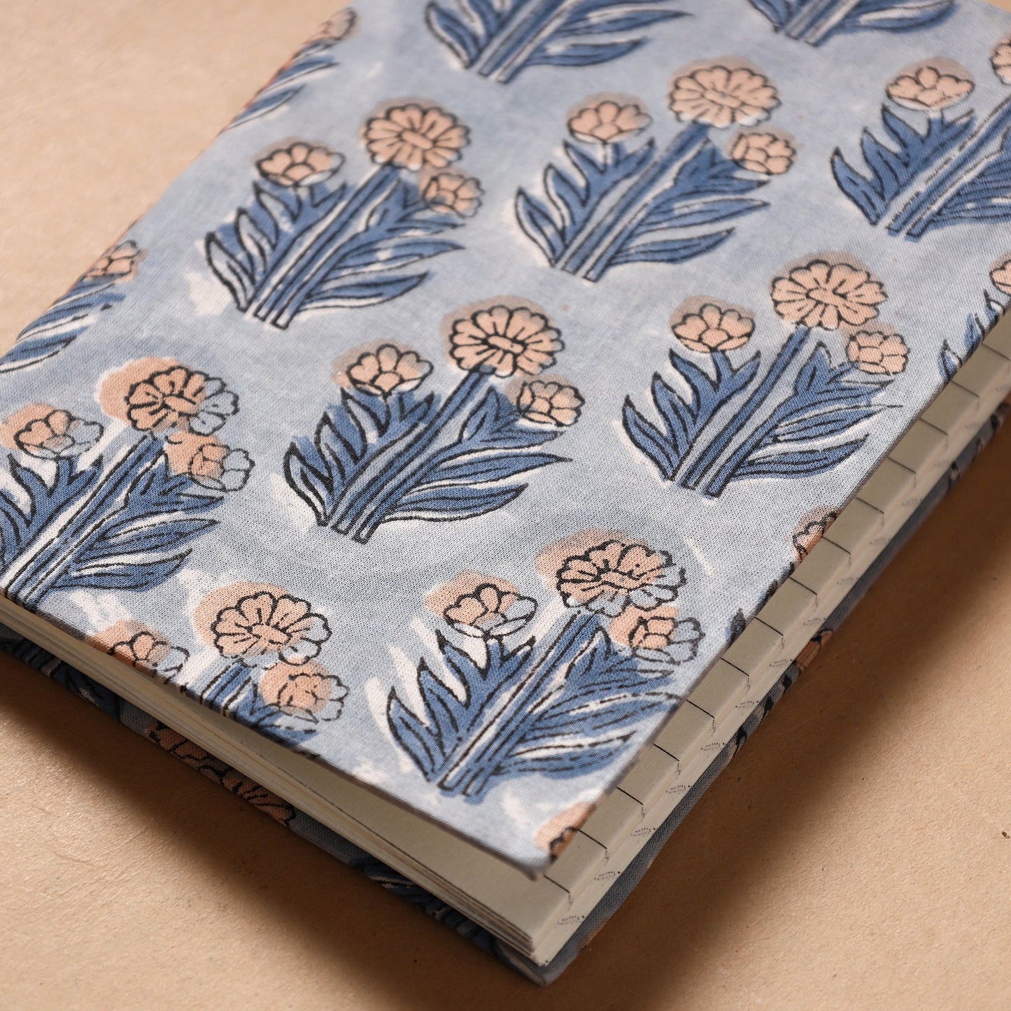 Buy Sanganeri Fabric Cover Handmade Paper Notebook Online at iTokri.com