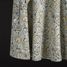 Sanganeri hand cotton wrap around skirt 78 - handcrafted