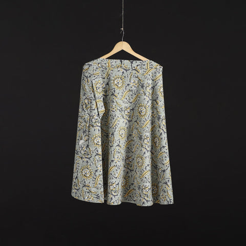 Sanganeri hand cotton wrap around skirt 78 - handcrafted