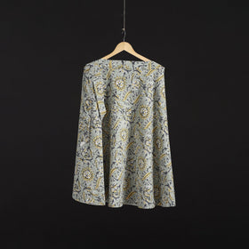 Sanganeri hand cotton wrap around skirt 78 - handcrafted