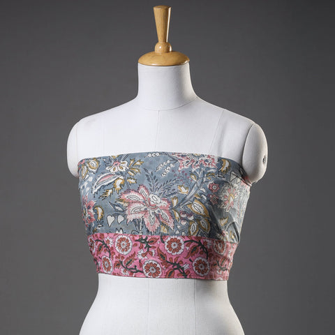 Buy Sanganeri Block Printed Cotton Blouse Piece 