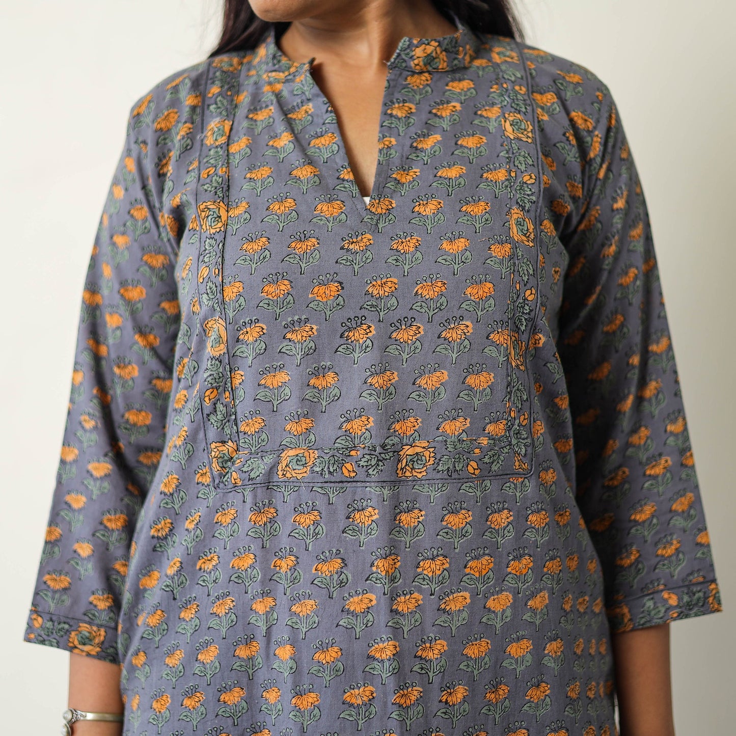 Buy Sanganeri Block Printed Cotton Kurta with Palazzo & Dupatta Set 13 Online at iTokri.com