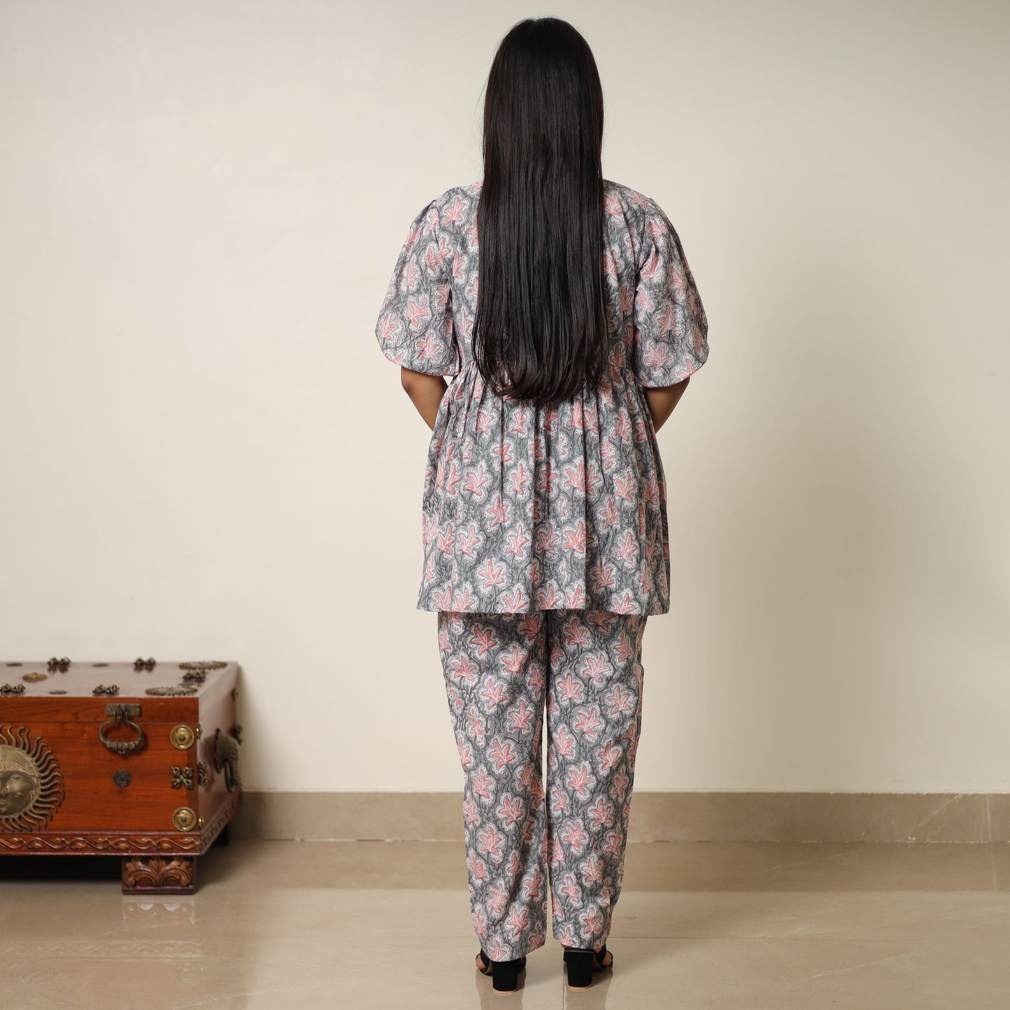 Buy Sanganeri Block Printed Cotton Co-Ord Set 30 Online at iTokri.com