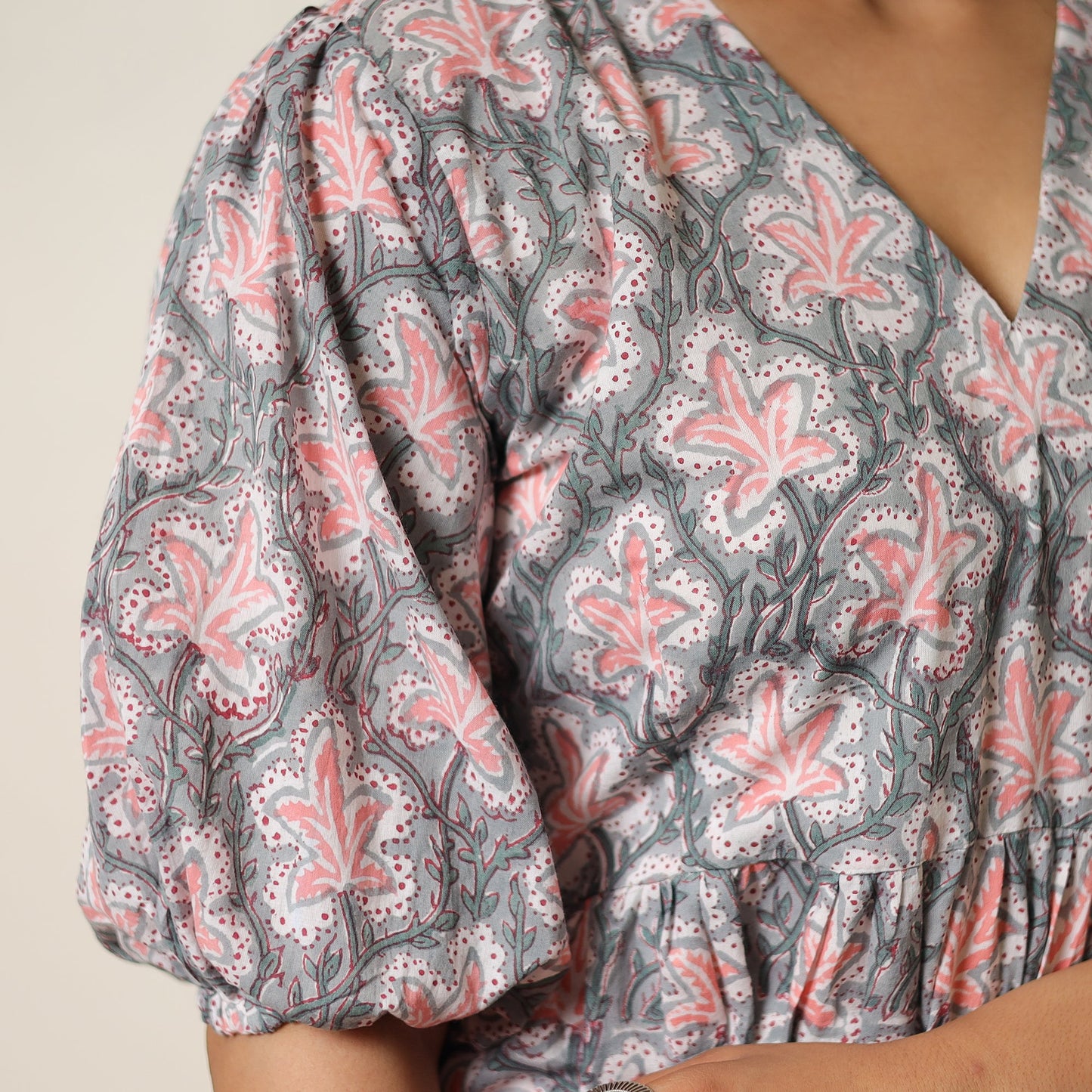 Buy Sanganeri Block Printed Cotton Co-Ord Set 30 Online at iTokri.com