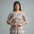  Sanganeri Block Printed Cotton Long Kurta Online 