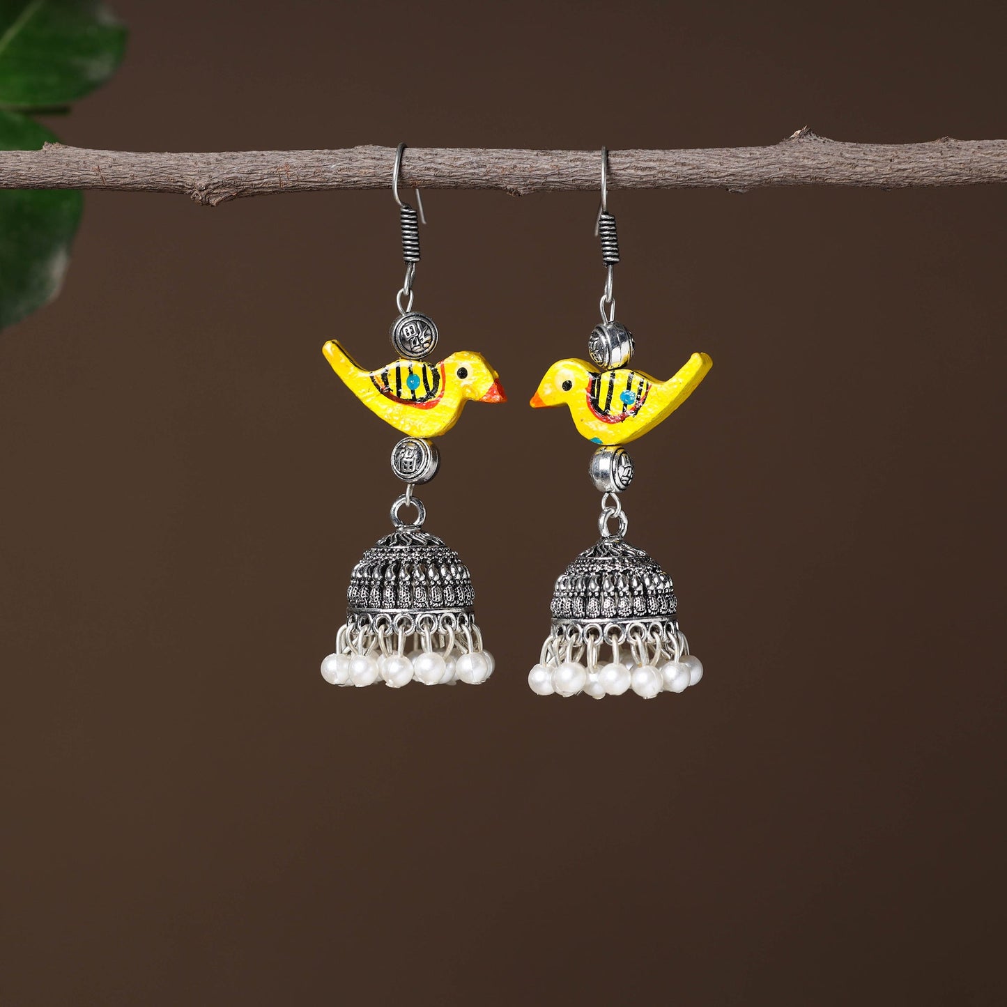 Sara Handcrafted GS Jhumki Beaded Earrings