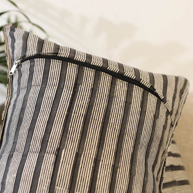 Buy Set of 2 Grey Ajrakh Block Print Cotton Pillow Covers