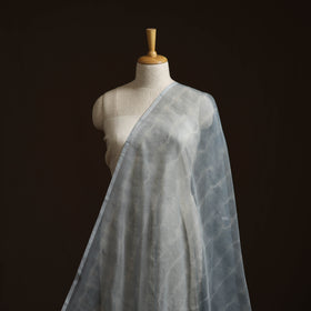 Shibori tie-dye kota doria cotton fabric 27 - handcrafted