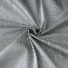 Grey Slub Silk Plain Fabric 