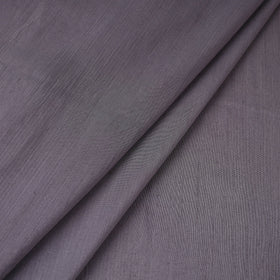 Grey Slub Silk Plain Fabric 