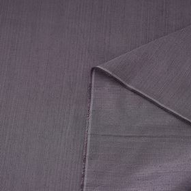 Grey Slub Silk Plain Fabric 
