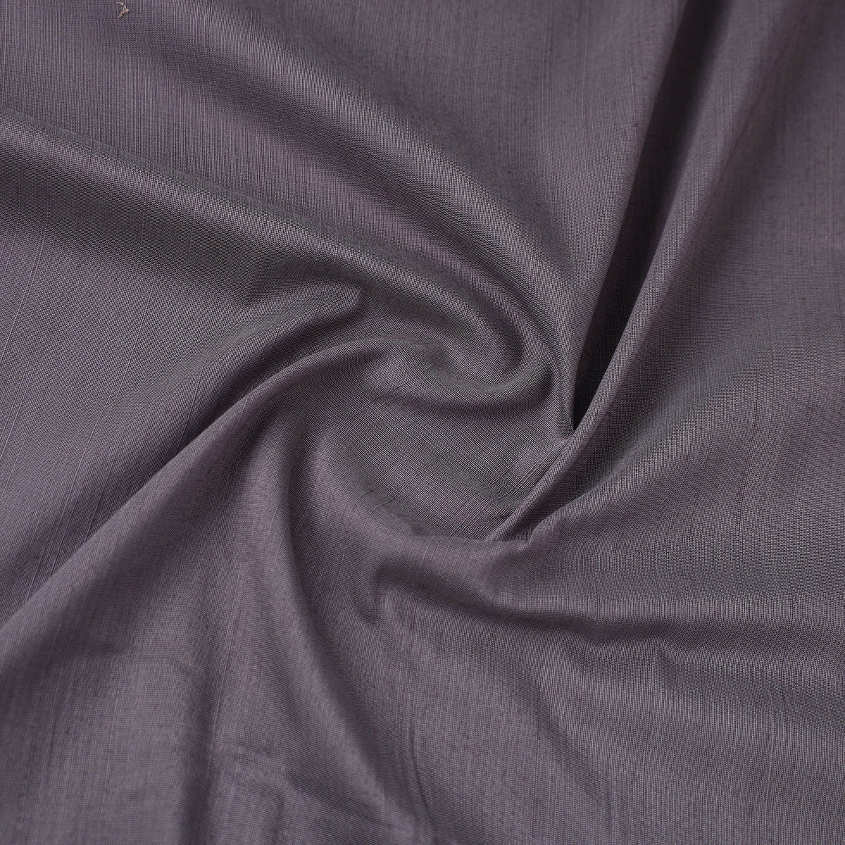 Grey Slub Silk Plain Fabric 