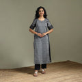 Straight cotton dharwad kurta for women 28 - handcrafted