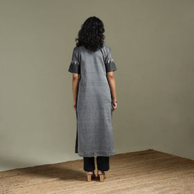 Straight cotton dharwad kurta for women 28 - handcrafted