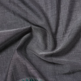 Grey Thread Border Dharwad Cotton Fabric