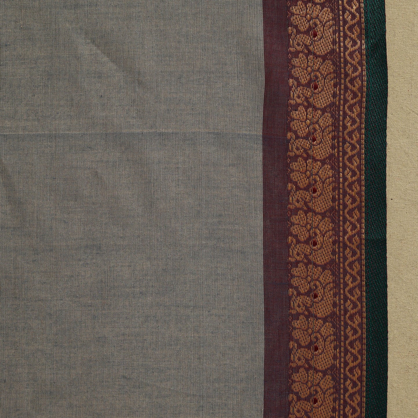 Thread buti cotton kanchipuram saree with border 55