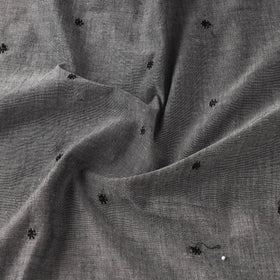 Grey Thread Buti Cotton Plain Fabric