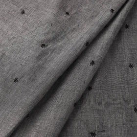 Grey Thread Buti Cotton Plain Fabric